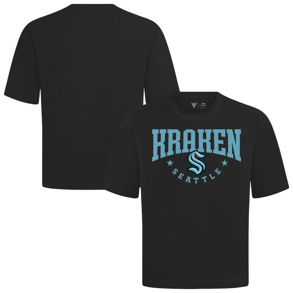 NHL Black Seattle Kraken Levelwear Luxe Signature Knit T-Shirt