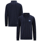 NHL Navy Edmonton Oilers Levelwear Chameleon Quarter-Zip Sweatshirt
