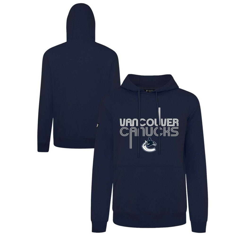 NHL Navy Vancouver Canucks Levelwear Podium Lanes Hoodie