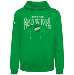 NHL Green Detroit Red Wings Levelwear St. Patrick's Day Podium Hoodie