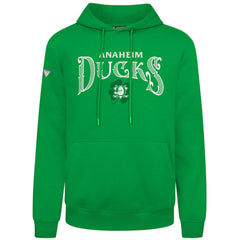 NHL Green Anaheim Ducks Levelwear St. Patrick's Day Podium Hoodie