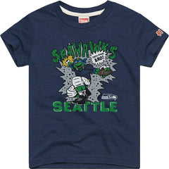 Leonardo Homage Youth TMNT Tri-Blend T-Shirt - Seattle Seahawks