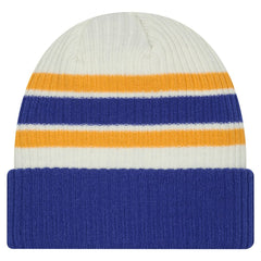 NHL Cream/Royal Buffalo Sabres New Era Vintage Cuffed Knit Hat