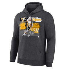 NHL Charcoal Sidney Crosby Pittsburgh Penguins Fresh Ice Hoodie