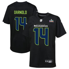 Sam Darnold Youth Super Bowl LX Carbon Fashion Game Jersey - Seattle Seahawks