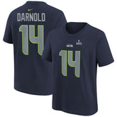 Sam Darnold Youth Super Bowl LX Name & Number T-Shirt - Seattle Seahawks