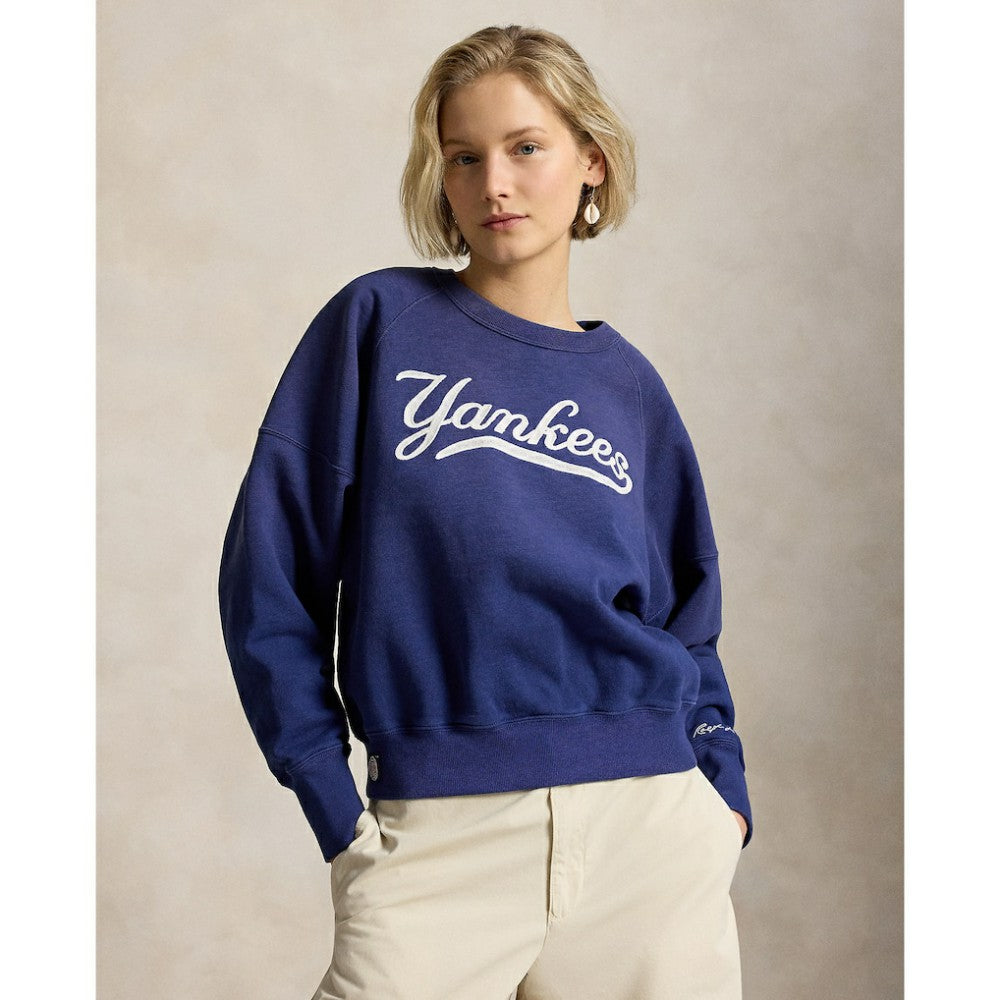MLB Yankees Polo Ralph Lauren Women's Vintage Knit Sweatshirt