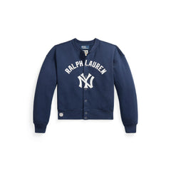 MLB Yankees Polo Ralph Lauren Women's Seasonal Knit Full-Snap Cardigan