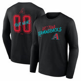 MLB Arizona Diamondbacks Hustle Personalized Name & Number Long Sleeve T-Shirt