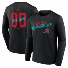 MLB Arizona Diamondbacks Hustle Personalized Name & Number Long Sleeve T-Shirt