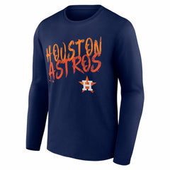 MLB Houston Astros Hustle Personalized Name & Number Long Sleeve T-Shirt