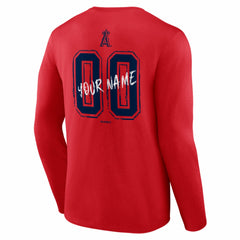MLB Los Angeles Angels Hustle Personalized Name & Number Long Sleeve T-Shirt