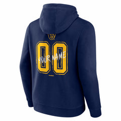 MLB Milwaukee Brewers Hustle Personalized Name & Number Hoodie