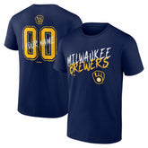 MLB Milwaukee Brewers Hustle Personalized Name & Number T-Shirt