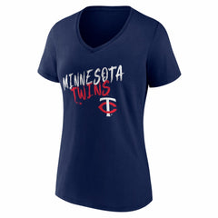 MLB Minnesota Twins Women's Hustle Personalized Name & Number V-Neck T-Shirt