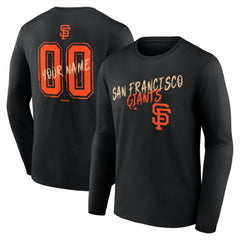 MLB San Francisco Giants Hustle Personalized Name & Number Long Sleeve T-Shirt