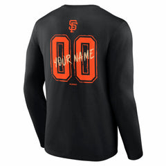 MLB San Francisco Giants Hustle Personalized Name & Number Long Sleeve T-Shirt