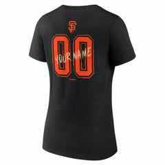 MLB San Francisco Giants Women's Hustle Personalized Name & Number V-Neck T-Shirt