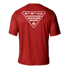 NHL Red Detroit Red Wings Columbia PFG Terminal Tackle Omni-Shade T-Shirt