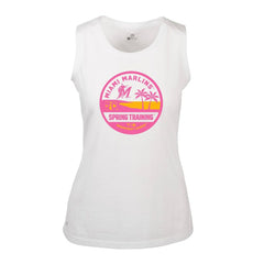 MLB Miami Marlins Levelwear Women's Macy Spring Training Badge Bold Tank Top