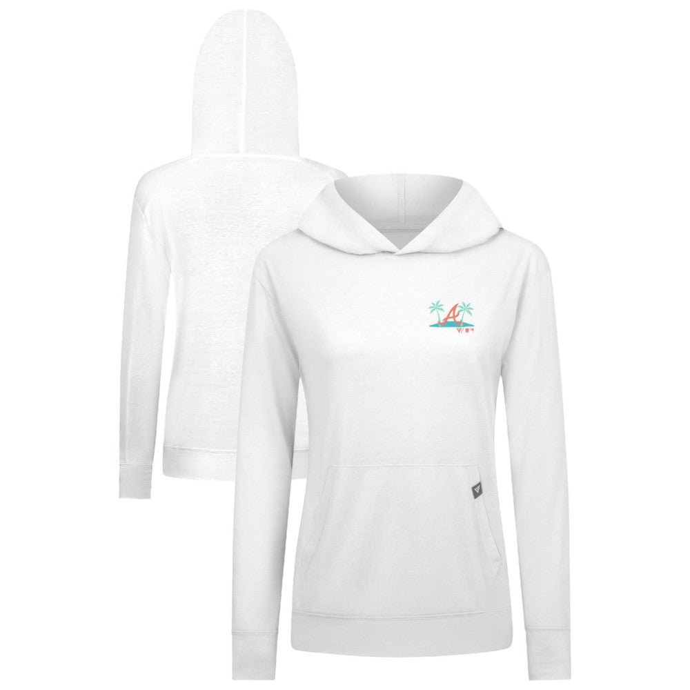 MLB Atlanta Braves Levelwear Women's Relay Spring Break Panoramic Bold Hoodie