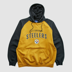 Reebok 2000s Hooded Pullover Sweatshirt - Pittsburgh Steelers