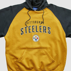 Reebok 2000s Hooded Pullover Sweatshirt - Pittsburgh Steelers