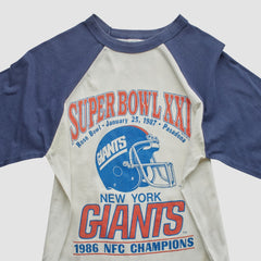Super Bowl XXI Trench 1986 T-shirt - New York Giants