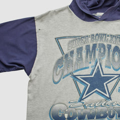 Super Bowl XXVIII Mendez Sportswear 1994 Hooded T-shirt - Dallas Cowboys