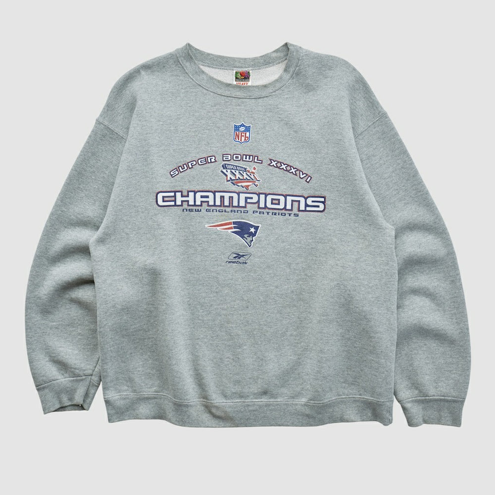 Super Bowl XXXVI Fruit of The Loom 2002 Pullover Sweatshirt - New England Patriots