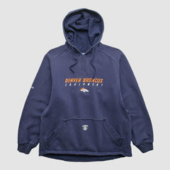Reebok 2000s Hooded Pullover Sweatshirt - Denver Broncos