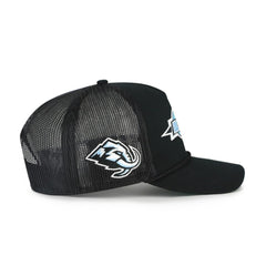 NHL Black Utah Mammoth '47 Frame Out Mesh Rope Hitch Adjustable Hat
