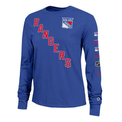 NHL Royal New York Rangers Champion Women's 2-Hit Long Sleeve T-Shirt