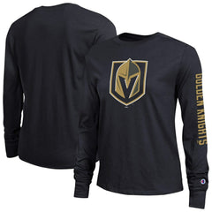 NHL Black Vegas Golden Knights Champion Women's 2-Hit Long Sleeve T-Shirt