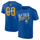 NHL Royal Buffalo Sabres Big & Tall Hustle Personalized Name & Number T-Shirt