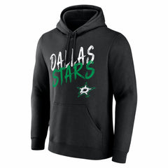 NHL Black Dallas Stars Hustle Personalized Name & Number Hoodie