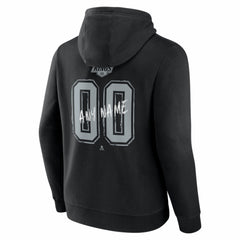NHL Black Los Angeles Kings Big & Tall Hustle Personalized Name & Number Hoodie