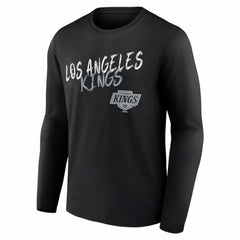 NHL Black Los Angeles Kings Hustle Personalized Name & Number Long Sleeve T-Shirt