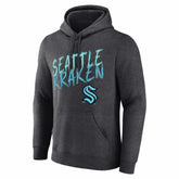 NHL Charcoal Seattle Kraken Hustle Personalized Name & Number Hoodie