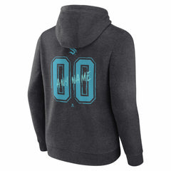 NHL Charcoal Seattle Kraken Hustle Personalized Name & Number Hoodie