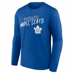 NHL Blue Toronto Maple Leafs Hustle Personalized Name & Number Long Sleeve T-Shirt