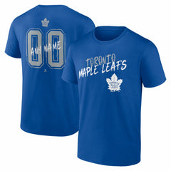 NHL Blue Toronto Maple Leafs Hustle Personalized Name & Number T-Shirt
