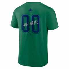 NHL Green Vancouver Canucks Hustle Personalized Name & Number T-Shirt