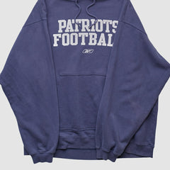 Reebok 2000s Hooded Pullover Sweatshirt - New England Patriots