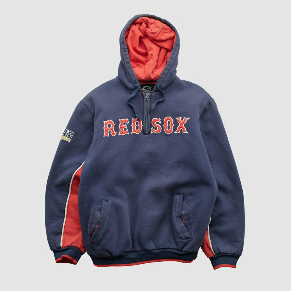 MLB Boston Red Sox GIII Sports 2007 Hooded 1/4 Zip Sweatshirt