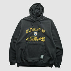 Reebok 2000s Hooded Pullover Sweatshirt - Pittsburgh Steelers