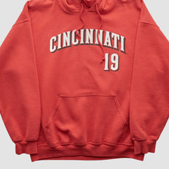 MLB Cincinnati Reds Genuine Merchandise 2000s Hooded Pullover Sweatshirt