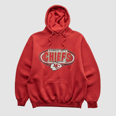 Logo Athletic 90s Hooded Pullover Sweatshirt - Kansas City Chiefs