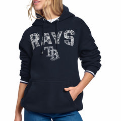 MLB Tampa Bay Rays Starter Women's Lace Team Lockup Fleece Hoodie