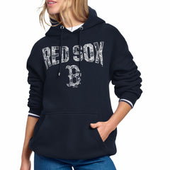 MLB Boston Red Sox Starter Women's Lace Team Lockup Fleece Hoodie